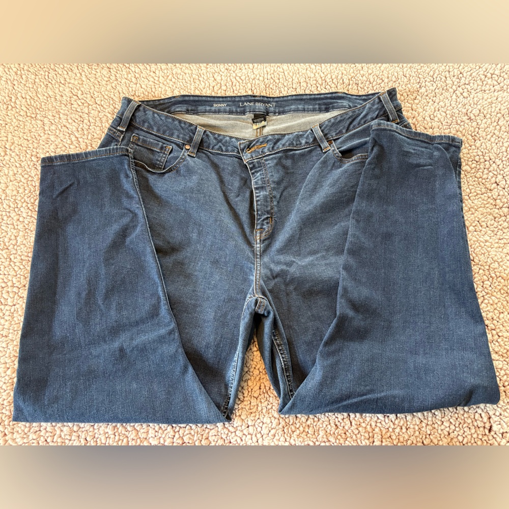 📣‼️ 2 for $30 📣‼️ Lane Bryant 24S Skinny Dark Blue Jeans